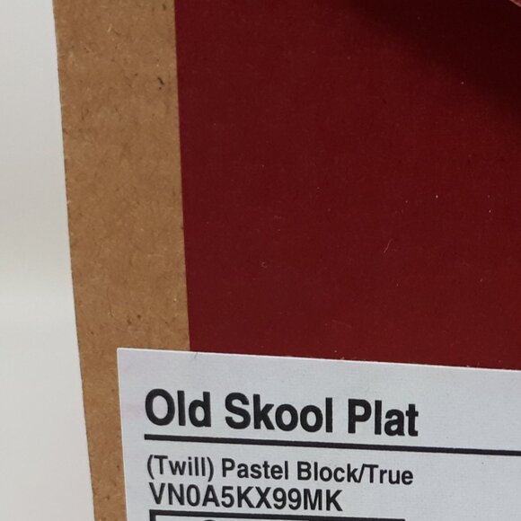 Vans Old Skool Platform Casual Shoe Sneaker Twill Pastel White Womens Size NEW - Picture 9 of 12